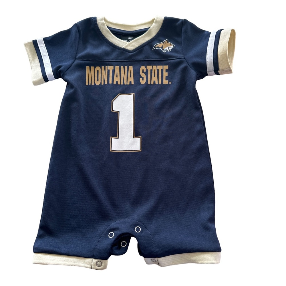 COLOSSEUM Montana Bob Cat BABY NAVY BLUE MAGICAL JERSEY SHORT SLEEVE ONE…